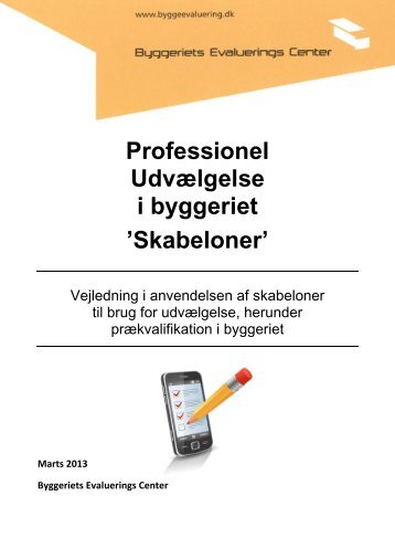 Skabeloner - Byggeriets Evaluerings Center