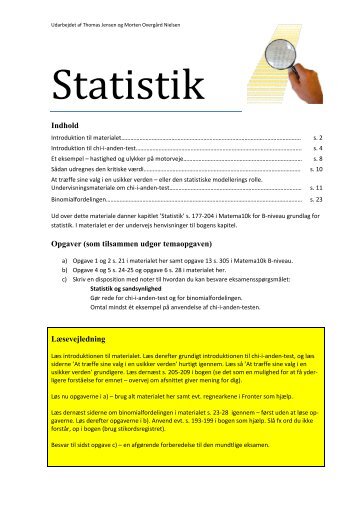 Chi i anden og binomialfordelingen - matema10k