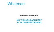 brugsanvisning 903® voksen/barn kort til blodprøvetagning - Whatman