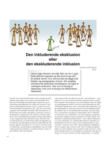 Den inkluderende eksklusion eller den ... - Friskolebladet