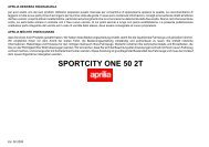 SPORTCITY ONE 50 2T - Aprilia Brand - After-Sales Website