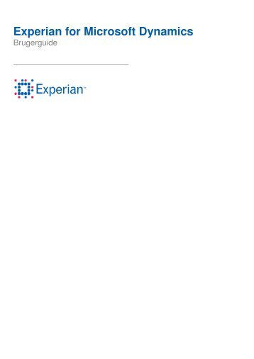 Brugerguide - Experian