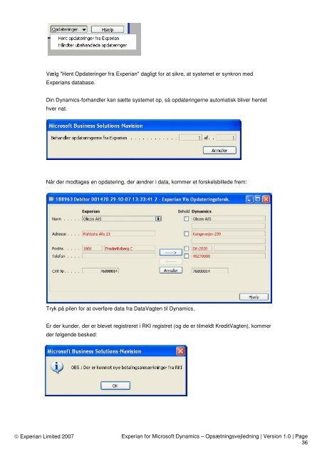 Brugerguide - Experian