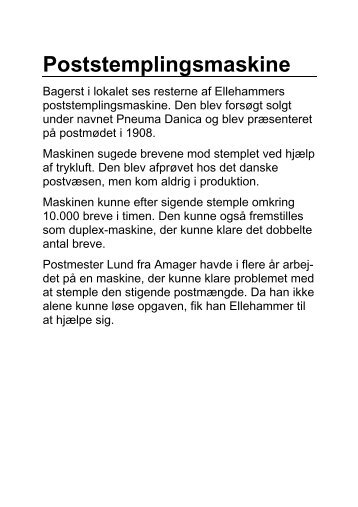 Poststemplingsmaskine - Danmarks Tekniske Museum