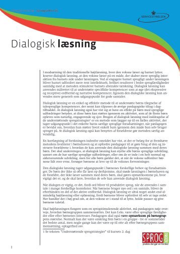 Dialogisk læsning tekst.pdf - Sprogpakken