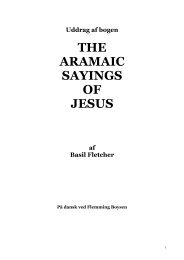 the aramaic sayings of jesus - The Spirit of Prophecy Publications