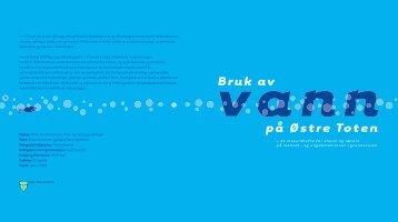 Bruk av vann på Østre Toten - Vassdragsforbundet