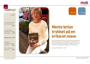 Mette letter trykket på en irriteret mave - Muusmann´forlag