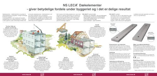 NS LECA Dækelementer - Niss Sørensen &amp; Søn a-s