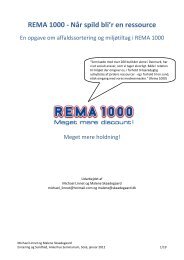 REMA 1000 - Når spild bli'r en ressource - Stop Spild Af Mad