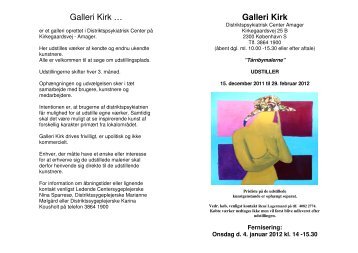 Galleri Kirk … Galleri Kirk - Region Hovedstadens Psykiatri