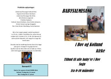 Folder Baby-Salmesang 2013-14 - Bov Kirke