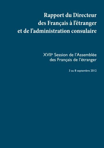 Rapport - France-Diplomatie-Ministère des Affaires étrangères