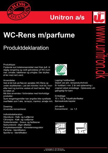 WC-Rens m/parfume - Unitron