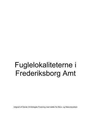Fuglelokaliteterne i Frederiksborg Amt - Dansk Ornitologisk Forening