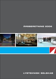 årsberetning 2006 lysteknisk selskab - Dansk Center for Lys