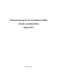 Uddannelsesprogram for introduktionsstilling Arbejds- og ... - Armoni