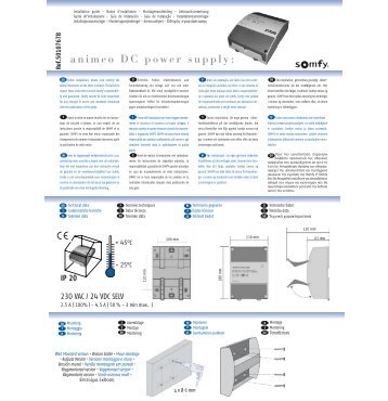 animeo DC power supply: - Somfy