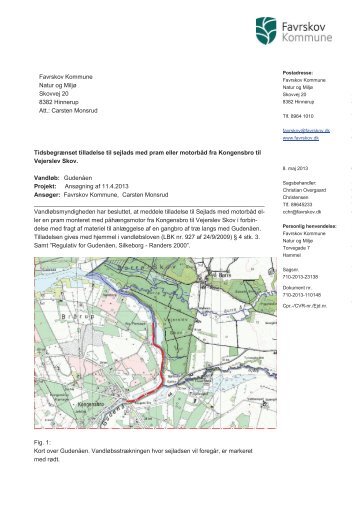 Favrskov Kommune Natur og Miljø Skovvej 20 8382 Hinnerup Att ...