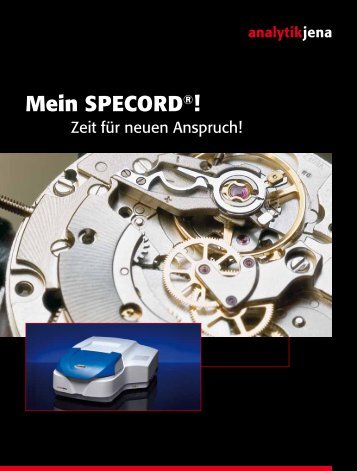 Mein SPECORD®! Sichert perfekte ... - Analytik Jena AG