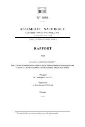 Rapport parlementaire 1056 sur le ... - Synergie Officiers