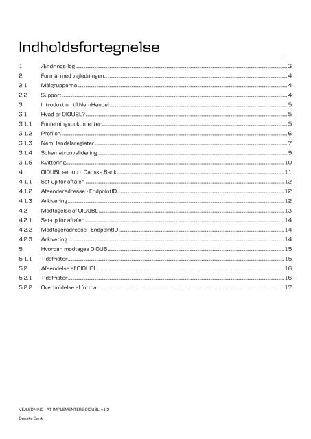 Download Vejledning i at implementere OIOUBL - Danske Bank