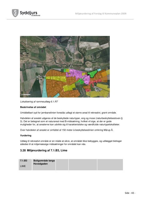 Miljøvurdering af forslag til Kommuneplan 2009 - Syddjurs Kommune