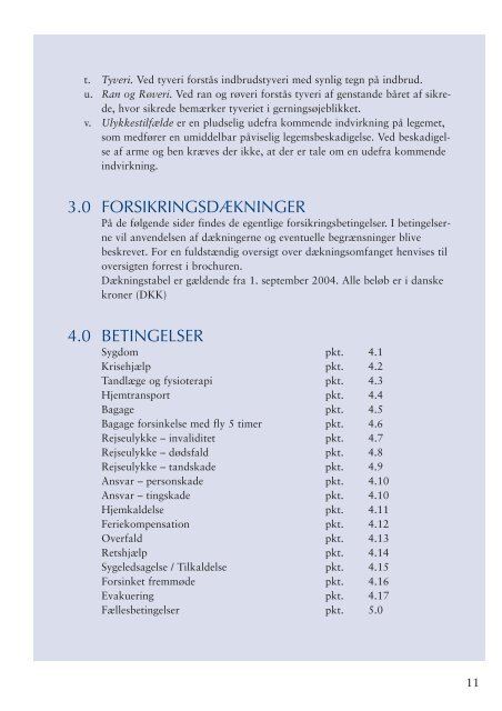 AIG AKTIV FERIEREJSEFORSIKRING