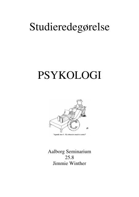 Psykologi studieredegørelse (65kb pdf)