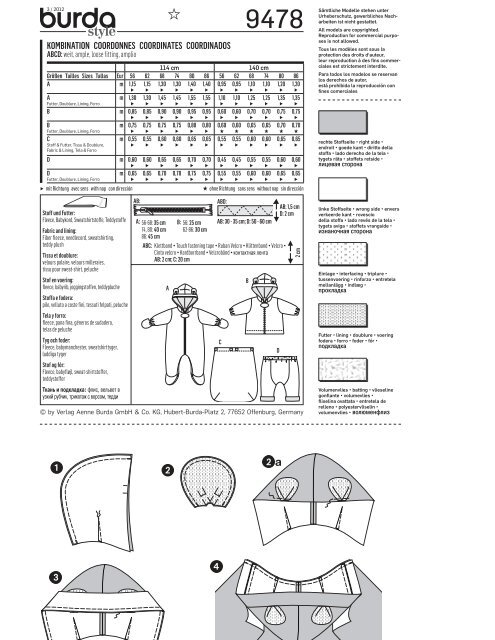 kombination coordonnes coordinates coordinados - Burdastyle