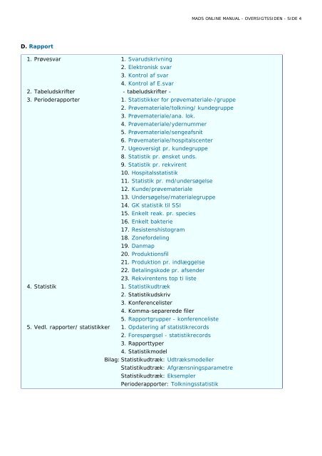 Udskriftsvenlig udgave - mads online manual