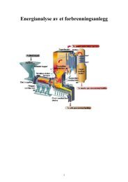 Energianalyse av et forbrenningsanlegg