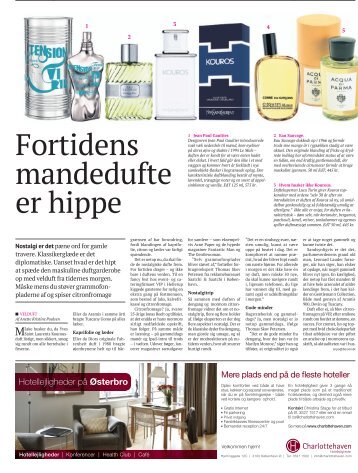 Fortidens mandedufte er hippe - Beautyspace