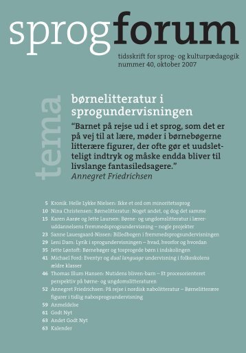 Børne- og ungdomslitteratur i læreruddannelsens fremmedsprogs