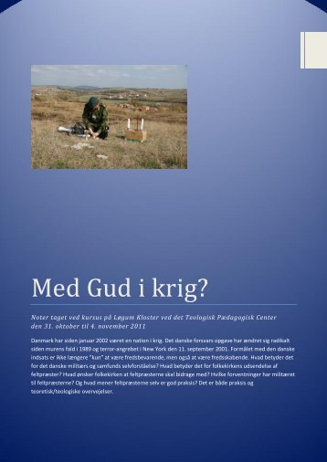 Med Gud i krig? - Webpastor.dk