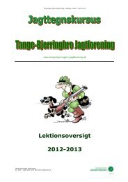 Lektionsoversigt 2012-2013 - Tange-Bjerringbro Jagtforening