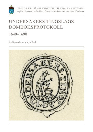 Undersåkers tingslags domböcker 1649-1690 - Riksarkivet