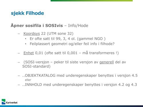 2013 Datakontroll Plandata - Kartverket