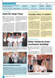 Dieter Heisig als Kreis- vorsitzener bestätigt - Oberfranken-Kurier