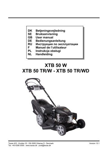 XTB 50 W XTB 50 TR/W - Vseinstrumenti.ru