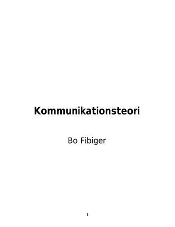 Kommunikationsteori - Institut for Æstetik og Kommunikation ...