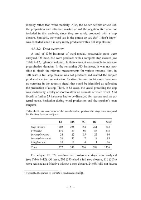 Preaspiration in the Nordic Languages: Synchronic and Diachronic ...