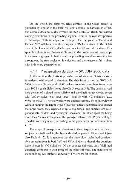 Preaspiration in the Nordic Languages: Synchronic and Diachronic ...