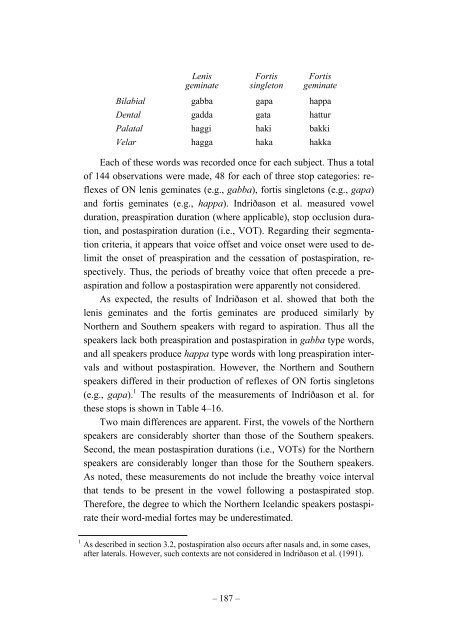 Preaspiration in the Nordic Languages: Synchronic and Diachronic ...