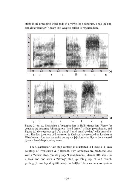 Preaspiration in the Nordic Languages: Synchronic and Diachronic ...