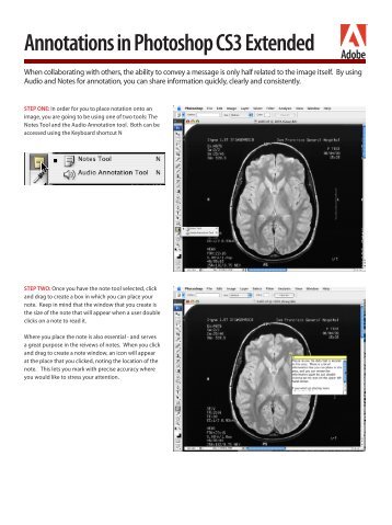 Annotations in Photoshop CS3 Extended - Adobe