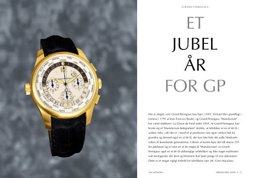 bvlgari til enhver lejlighed formalia fra iwc pateks ... - Ole Mathiesen