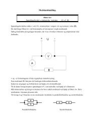 Modstandsmåling - Tekster for 9. klasse fysik-kemi