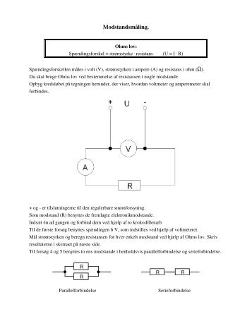 Modstandsmåling - Tekster for 9. klasse fysik-kemi