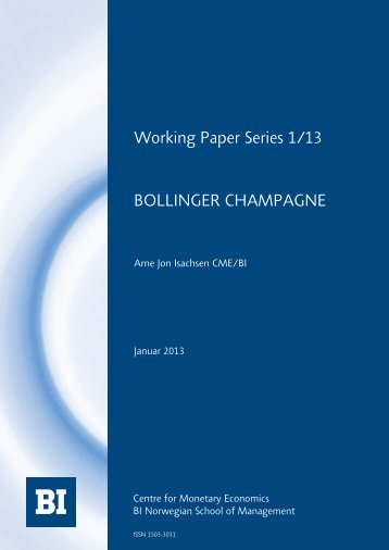 Bollinger champagne - BI Norwegian Business School